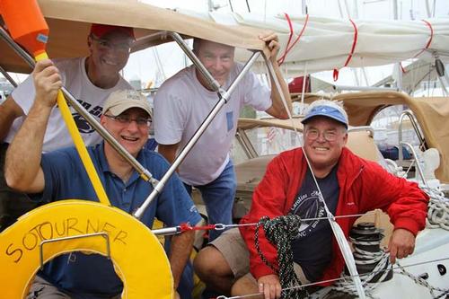 The crew of Sojourner © World Cruising Club http://www.worldcruising.com